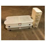 Storage Bins and Plastic Organizer