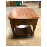 Broyhill Solid Oak End Table