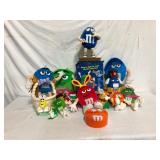Vintage M and M Plush and Dispensers