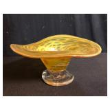 Vintage Murano Glass Pedestal Bowl