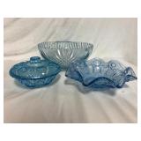 Vintage Blue Glass Items