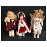 Lot of Porcelain Collector Dolls