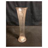 Vintage Clear Swung Glass Vase