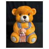 Ceramic Teddy Bear Cookie Jar