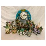 Decorative Hummingbird and floral collectibles