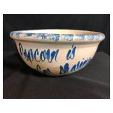 Vintage Stoneware Popcorn Bowl