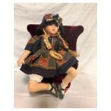 Vintage porcelain doll