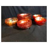 Federal Normandie Marigold Fruit Bowls