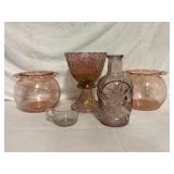Vintage Pink Glass Pieces