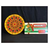 Dartboard and Whodunit Game