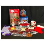 Various Christmas-themed items