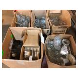 Pallet of Clear Glass and Crystal