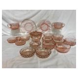 Queen Mary Pink Depression Glass