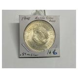 1948 Mexico 5 Pesos Silver Ch BU