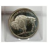 Buffalo Indian 1oz Silver Round