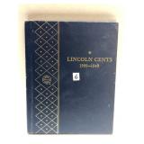 1909-1940 Lincoln Cent Album 74 Coins