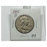 1952-D Franklin Half Dollar