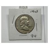 1963 Franklin Half Dollar