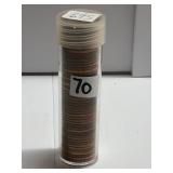 Roll of 1969-S Lincoln Cents Gem BU