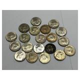 20 Kennedy Halves 40 Percent Silver