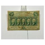 1862 50 Cent Postage Fractional Note