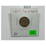 1857 Flying Eagle Cent XF
