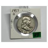 1957-D Franklin Half Dollar