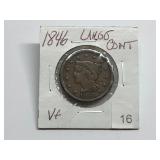 1846 Braided Hair Large Cent VF