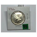 1966 Kennedy Half Dollar 40 Silver