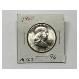 1960 Franklin Half Dollar MS63