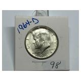 1964-D Kennedy Half Dollar Gem BU