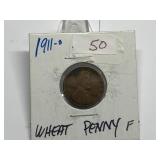 1911-S Lincoln Cent Semi-Key F