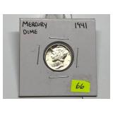 1941 Mercury Dime Gem BU