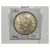 1921-D Morgan Silver Dollar UNC
