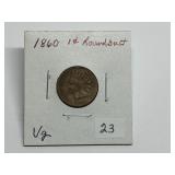 1860 Indian Head Cent VG