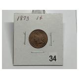 1873 Indian Head Cent