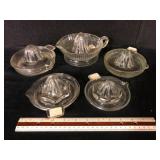 Vintage Glass Citrus Juicer Reamer Lot