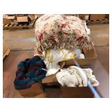 Pallet of Bed Linens Quilts and Blankets