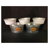 Behrens Urban Farm Galvanized Tubs Set