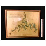 Lake Art Table Rock Lake Wood Map