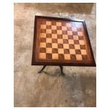 Wooden Chess Table with Pieces