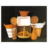 Large Collection of Woven Baskets