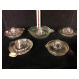 Vintage Glass Citrus Juicer Reamer Lot