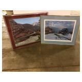 Framed Railroad and Landscape Art Prints