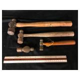 Ball Peen Hammers Lot of 7
