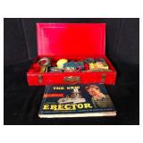 Gilbert Erector Set Red Case with Motor