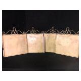 Distressed Metal Decorative Wall Panels Pair