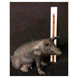 Antique Cast Iron Pig Piggy Bank