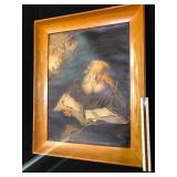Signed 1951 The Hermit Oil Painting Framed