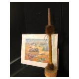 Native Decor Lot Veeder Print and War Club